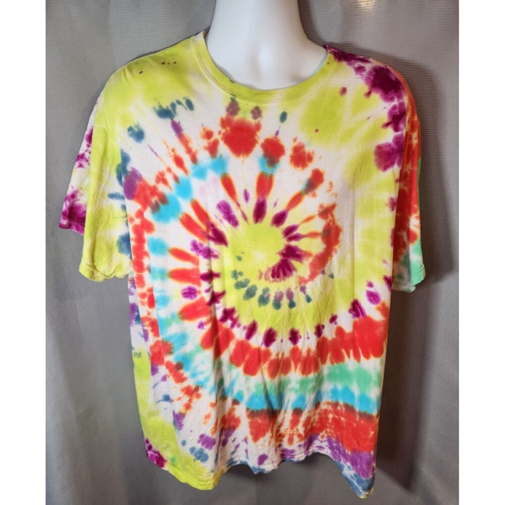 Starter Tee Men's XXL‎ 2XL Tie Dye Dri-Star Tee shirt Homemade